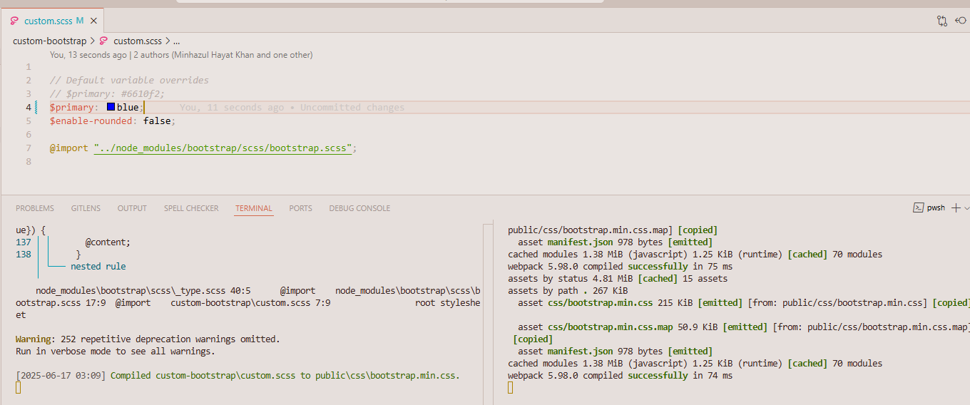 changing bootstrap theme color